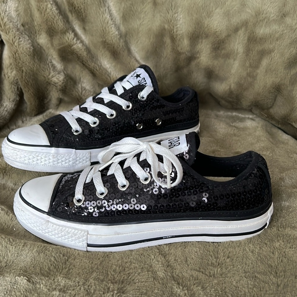 Converse All Star Sequined Low Top Sneakers